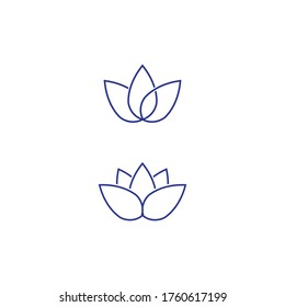 Beauty Vector lotus flowers design logo Template icon