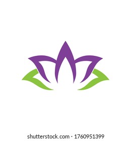 Beauty Vector lotus flowers design logo Template icon