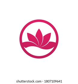 Beauty Vector lotus flowers design logo Template icon