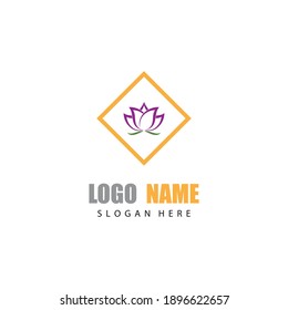 Beauty Vector lotus flowers design logo Template icon