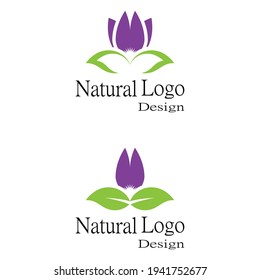 Beauty Vector lotus flowers design logo Template icon