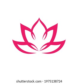 Beauty Vector lotus flowers design logo Template icon