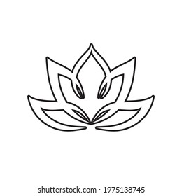 Beauty Vector lotus flowers design logo Template icon
