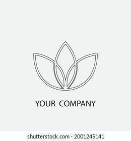 Beauty Vector lotus flowers design logo Template icon