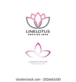 Beauty Vector lotus flowers design logo Template icon