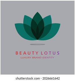 Beauty Vector lotus flowers design logo Template icon