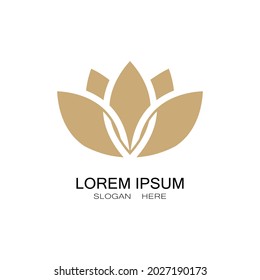 Beauty Vector lotus flowers design logo Template icon