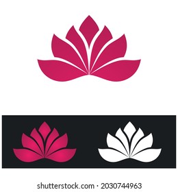 Beauty Vector lotus flowers design logo Template icon