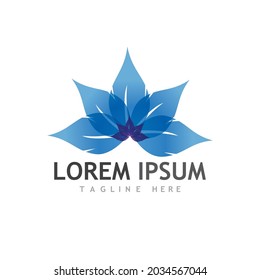Beauty Vector lotus flowers design logo Template icon