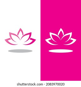 Beauty Vector lotus flowers design logo Template icon