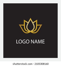 Beauty Vector lotus flowers design logo Template icon
