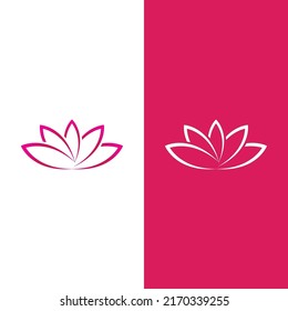 Beauty Vector lotus flowers design logo