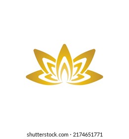 Beauty vector lotus flowers design logo template icon