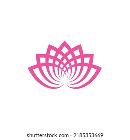 Beauty Vector lotus flowers design logo Template icon