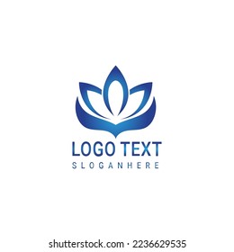 Beauty Vector lotus flowers design logo Template