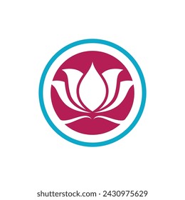 Beauty Vector lotus flowers design logo Template icon
