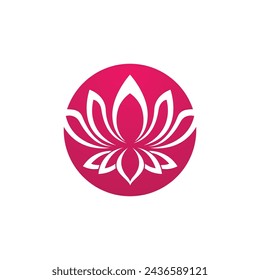 Beauty Vector lotus flowers design logo Template icon