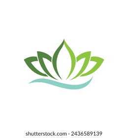 Beauty Vector lotus flowers design logo Template icon