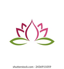 Beauty Vector lotus flowers design logo Template icon