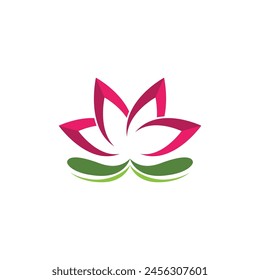 Beauty Vector lotus flowers design logo Template icon