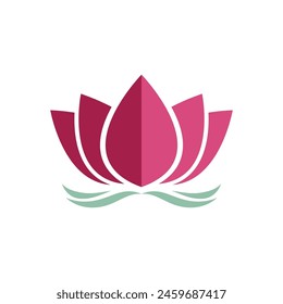 Beauty Vector lotus flowers design logo Template icon