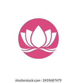 Beauty Vector lotus flowers design logo Template icon