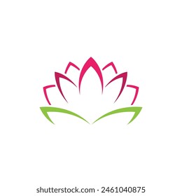 Beauty Vector lotus flowers design logo Template icon