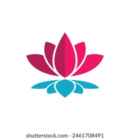 Beauty Vector lotus flowers design logo Template icon