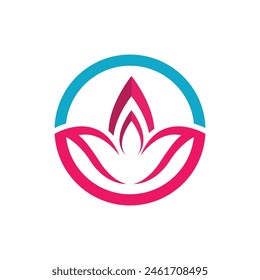 Beauty Vector lotus flowers design logo Template icon