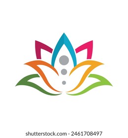 Beauty Vector lotus flowers design logo Template icon