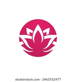 Beauty Vector lotus flowers design logo Template icon