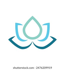 Beauty Vector lotus flowers design logo Template icon