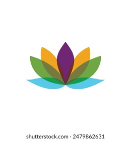 Beauty Vector lotus flowers design logo Template icon