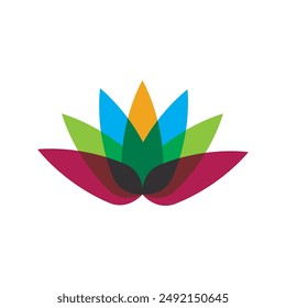 Beauty Vector lotus flowers design logo Template icon