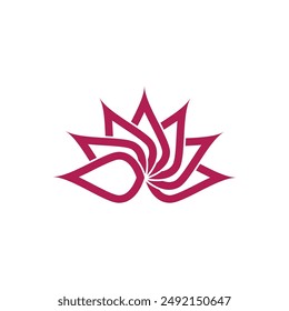 Beauty Vector lotus flowers design logo Template icon