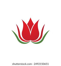 Beauty Vector lotus flowers design logo Template icon