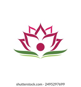 Beauty Vector lotus flowers design logo Template icon