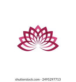 Beauty Vector lotus flowers design logo Template icon