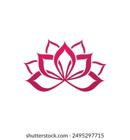 Beauty Vector lotus flowers design logo Template icon