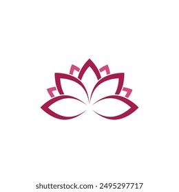 Beauty Vector lotus flowers design logo Template icon