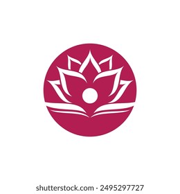 Beauty Vector lotus flowers design logo Template icon