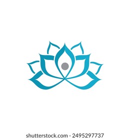 Beauty Vector lotus flowers design logo Template icon