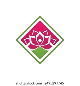 Beauty Vector lotus flowers design logo Template icon