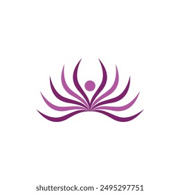 Beauty Vector lotus flowers design logo Template icon