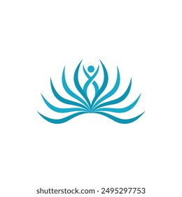 Beauty Vector lotus flowers design logo Template icon