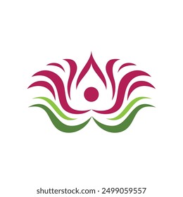 Beauty Vector lotus flowers design logo Template icon