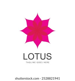 Beleza Vetor flores de lótus design logotipo ícone Modelo