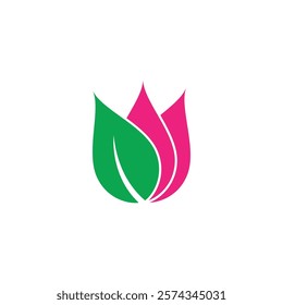 Beauty Vector lotus flowers design logo Template icon