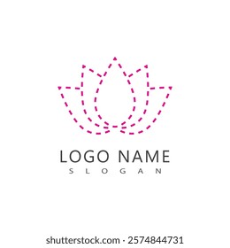 Beauty Vector lotus flowers design logo Template icon