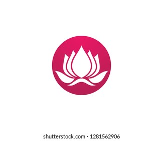 Beauty Vector Lotus flowers logo Template
